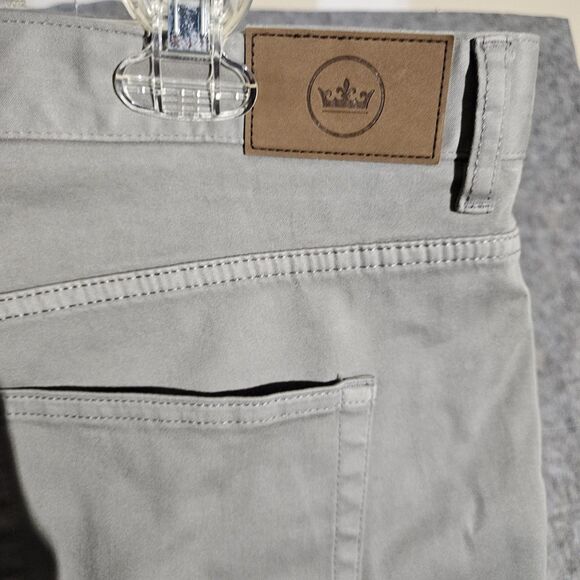 Peter Millar Pants Mens 38 Gray 5 Pocket Straight Leg Stretch Casual Comfort - Picture 3 of 9
